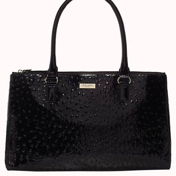 Kate Spade Alexander Avenue Martine Ostrich Embossed Leather EUC Woman’s Purse - Picture 6 of 17